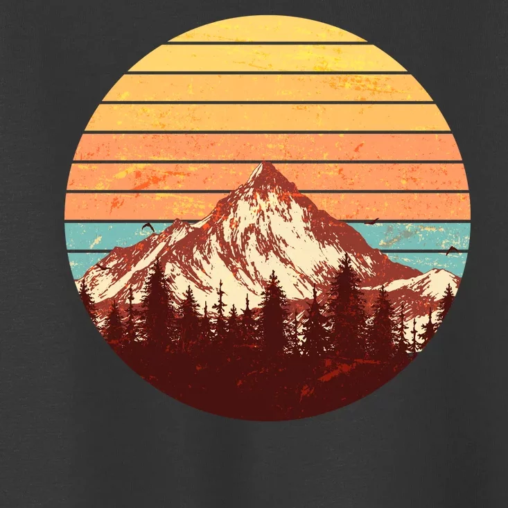 Retro Nature Mountains Toddler T-Shirt