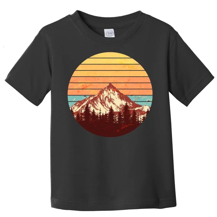 Retro Nature Mountains Toddler T-Shirt