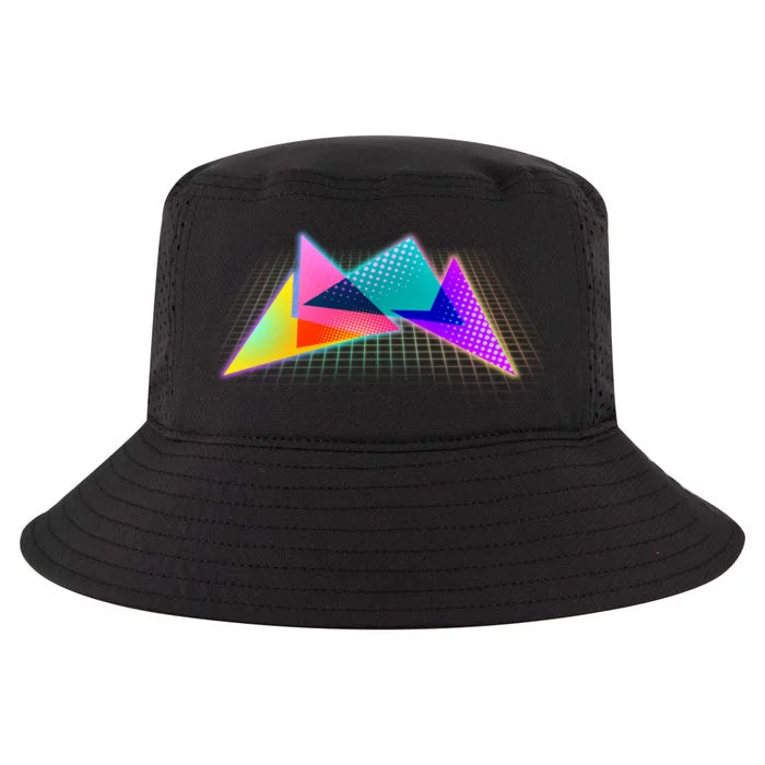 Retro Neon Geometric Cool Comfort Performance Bucket Hat