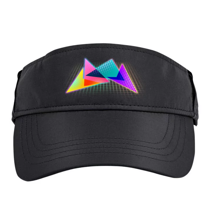 Retro Neon Geometric Adult Drive Performance Visor