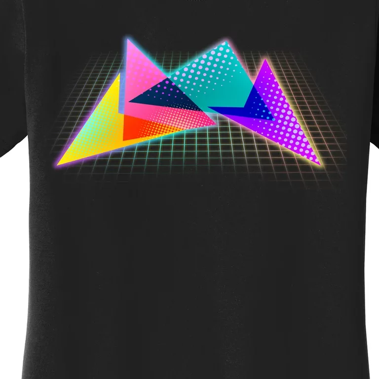 Retro Neon Geometric Women's T-Shirt