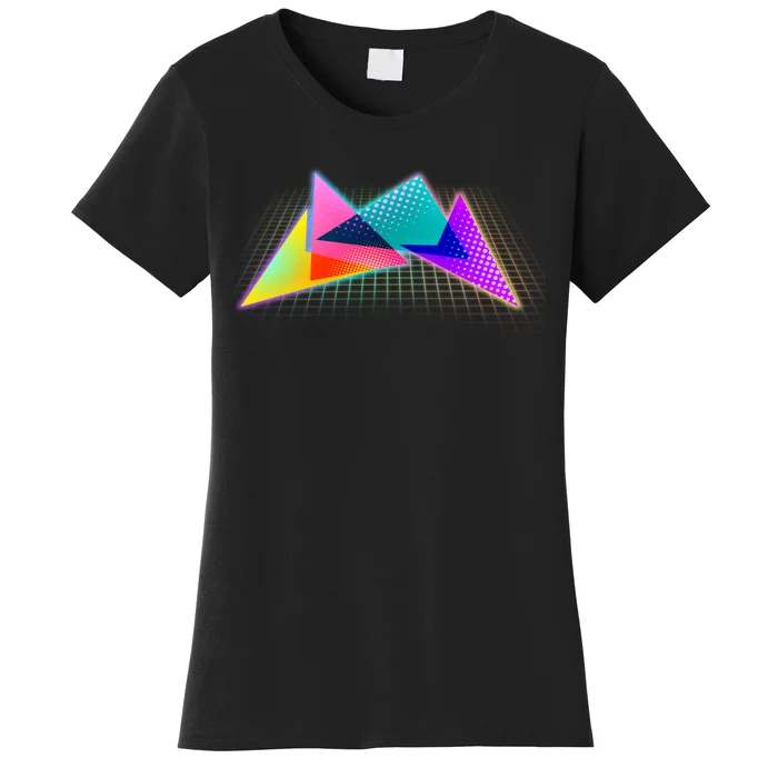 Retro Neon Geometric Women's T-Shirt