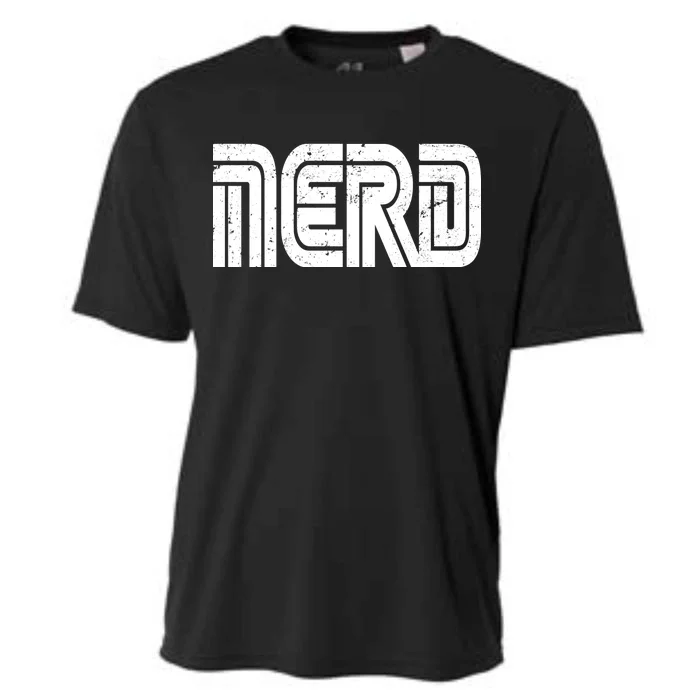 Retro Nerd Gamer Logo Cooling Performance Crew T-Shirt