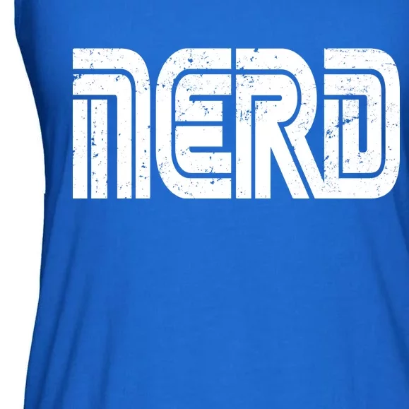 Retro Nerd Gamer Logo Ladies Essential Flowy Tank