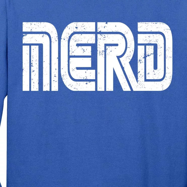 Retro Nerd Gamer Logo Tall Long Sleeve T-Shirt