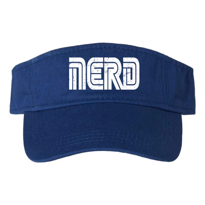 Retro Nerd Gamer Logo Valucap Bio-Washed Visor