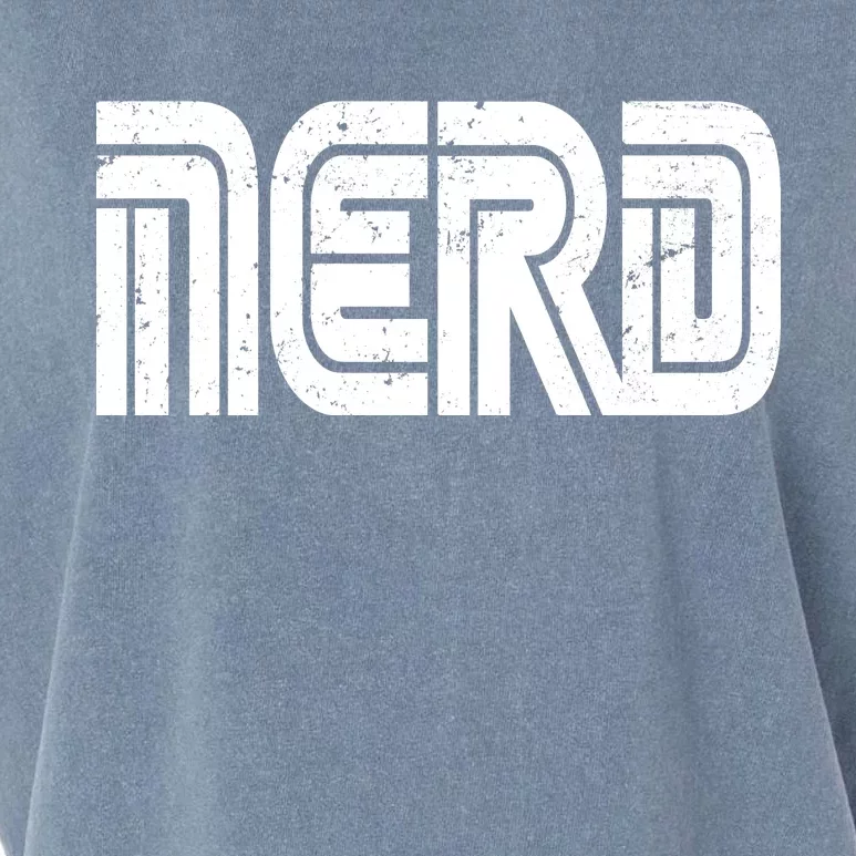 Retro Nerd Gamer Logo Garment-Dyed Women's Muscle Tee