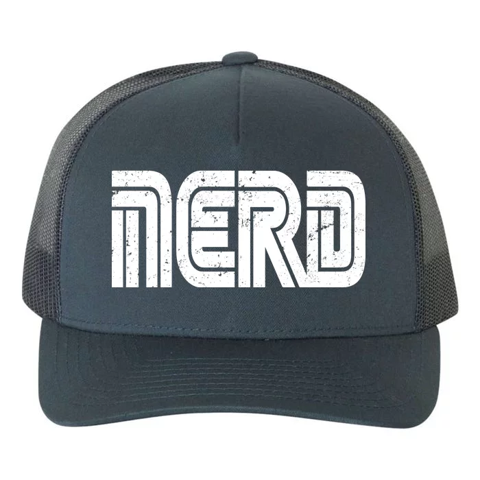 Retro Nerd Gamer Logo Yupoong Adult 5-Panel Trucker Hat