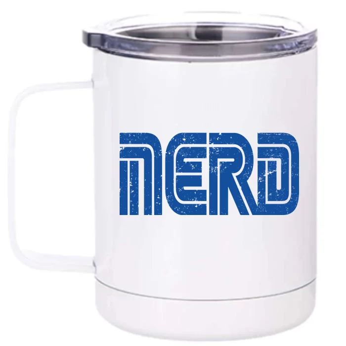 Retro Nerd Gamer Logo Front & Back 12oz Stainless Steel Tumbler Cup