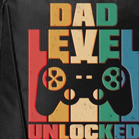 Retro New Dad Level Unlocked Video Gamer City Backpack