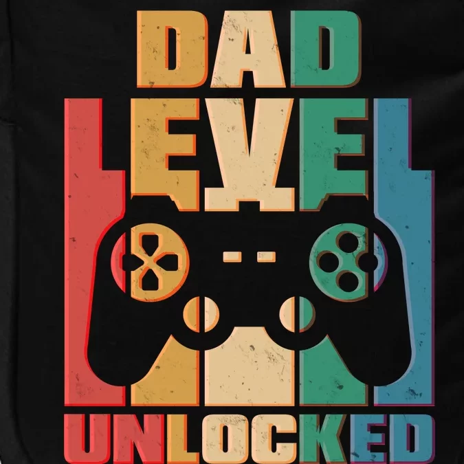 Retro New Dad Level Unlocked Video Gamer Impact Tech Backpack