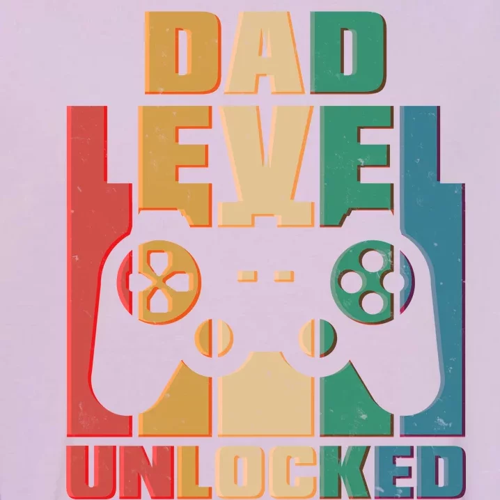 Retro New Dad Level Unlocked Video Gamer Garment-Dyed Sweatshirt