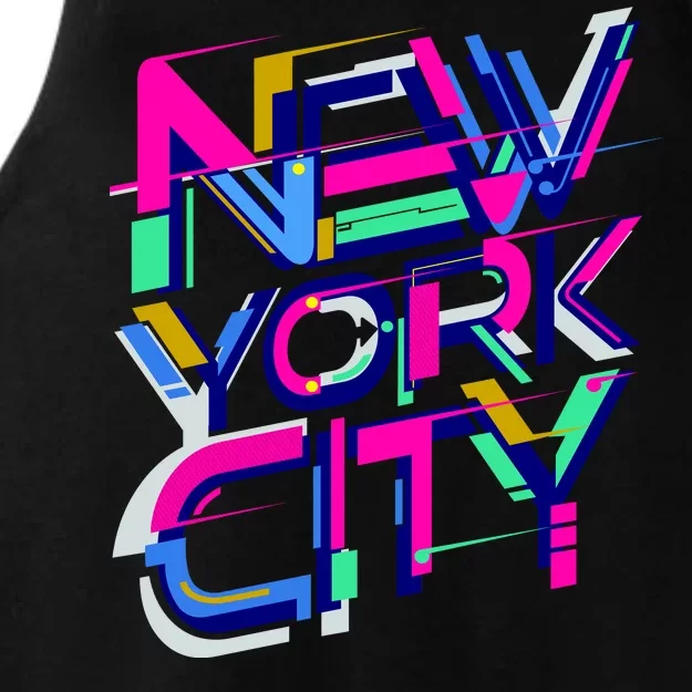 Retro New York City Ladies Tri-Blend Wicking Tank