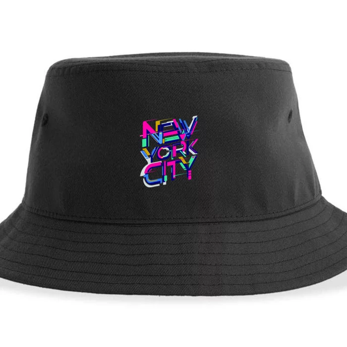 Retro New York City Sustainable Bucket Hat