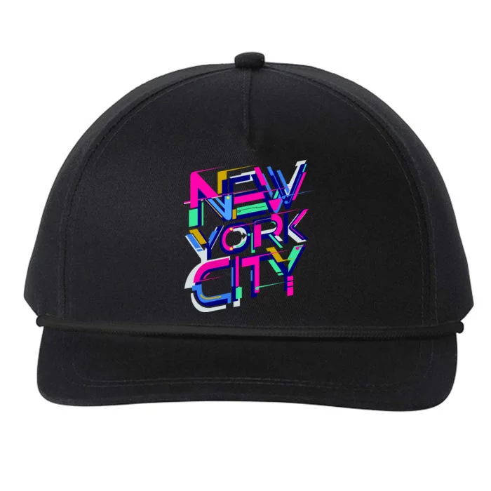 Retro New York City Snapback Five-Panel Rope Hat