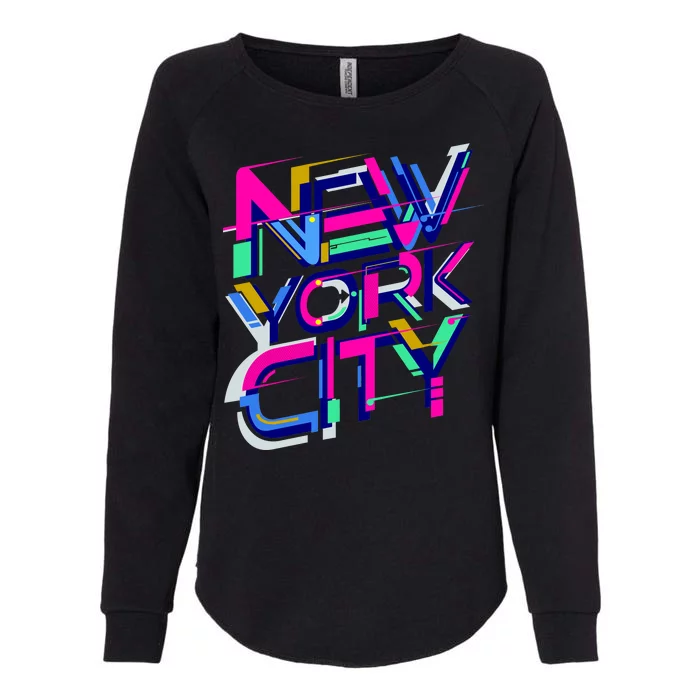 Retro New York City Womens California Wash Sweatshirt