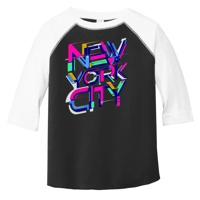 Retro New York City Toddler Fine Jersey T-Shirt