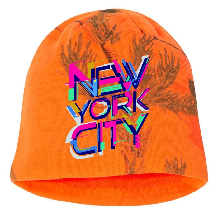 Retro New York City Kati - Camo Knit Beanie