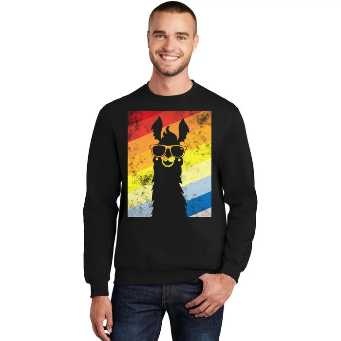 Retro No Drama Llama Tall Sweatshirt