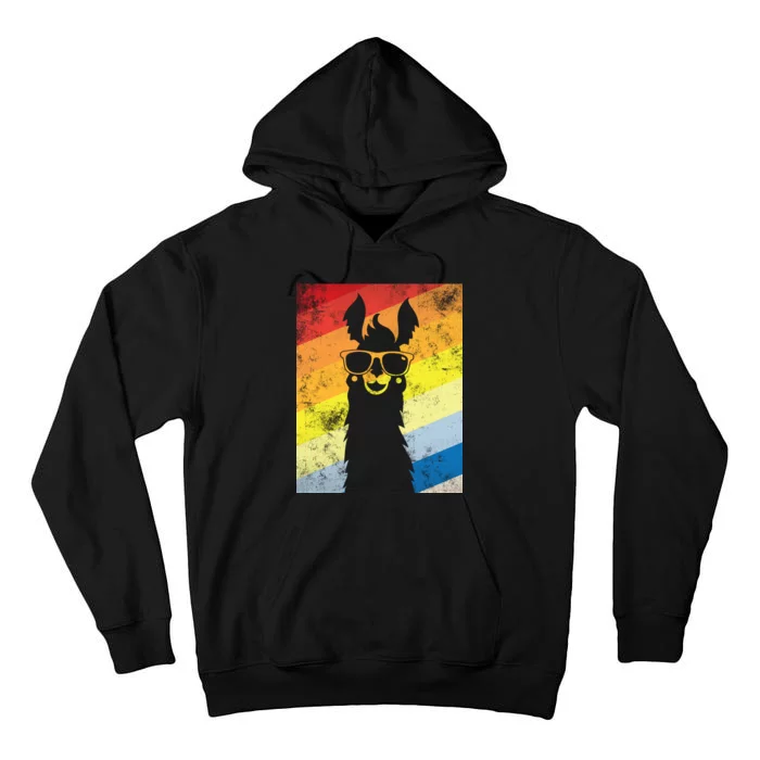 Retro No Drama Llama Tall Hoodie