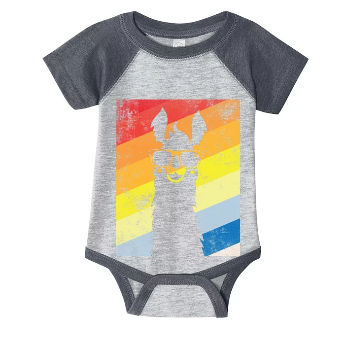 Retro No Drama Llama Infant Baby Jersey Bodysuit