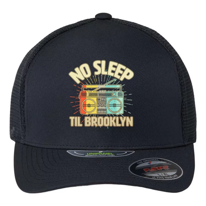 Retro No Sleep Til Brooklyn Flexfit Unipanel Trucker Cap