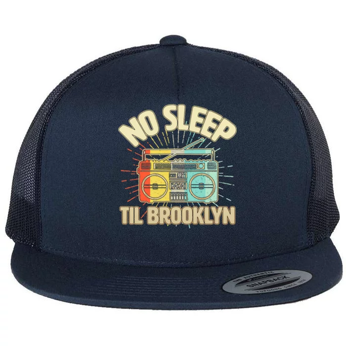 Retro No Sleep Til Brooklyn Flat Bill Trucker Hat