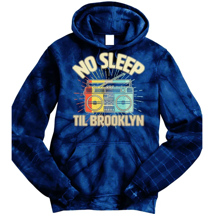 Retro No Sleep Til Brooklyn Tie Dye Hoodie