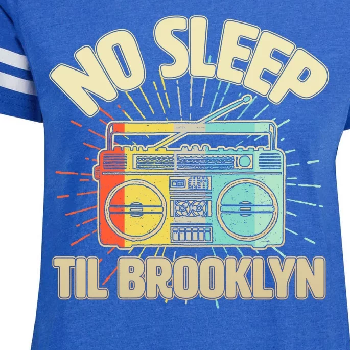 Retro No Sleep Til Brooklyn Enza Ladies Jersey Football T-Shirt