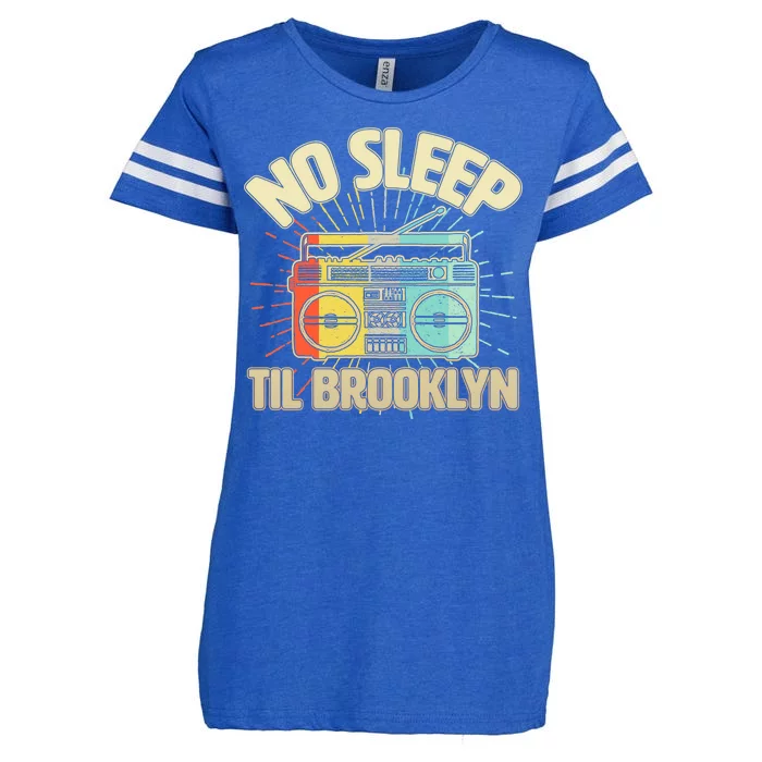 Retro No Sleep Til Brooklyn Enza Ladies Jersey Football T-Shirt