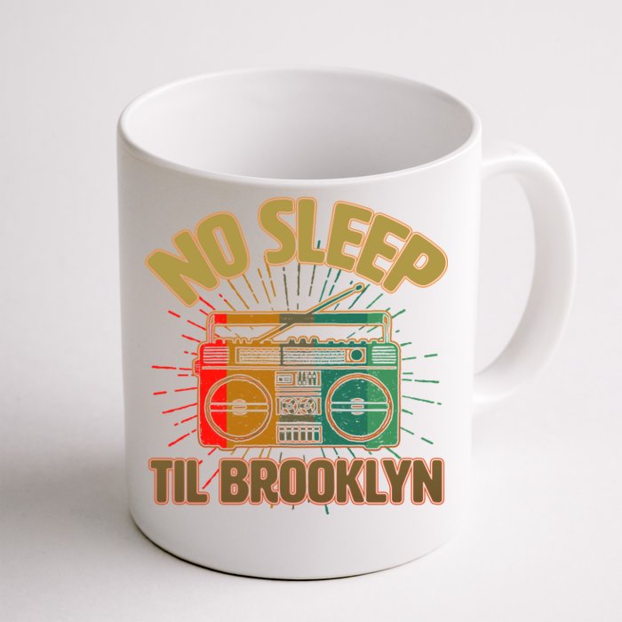 Retro No Sleep Til Brooklyn Front & Back Coffee Mug