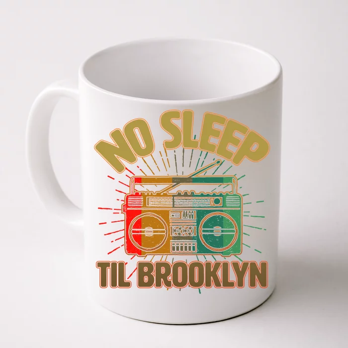 Retro No Sleep Til Brooklyn Front & Back Coffee Mug