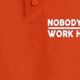 Retro Nobody Cares Work Harder Distressed Dry Zone Grid Performance Polo