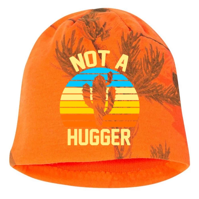 Retro Not A Hugger Funny Kati - Camo Knit Beanie