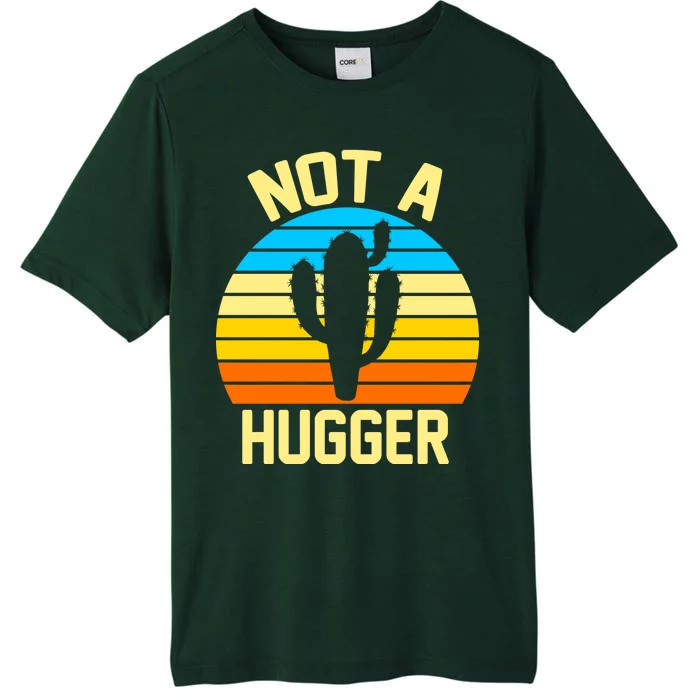 Retro Not A Hugger Funny ChromaSoft Performance T-Shirt