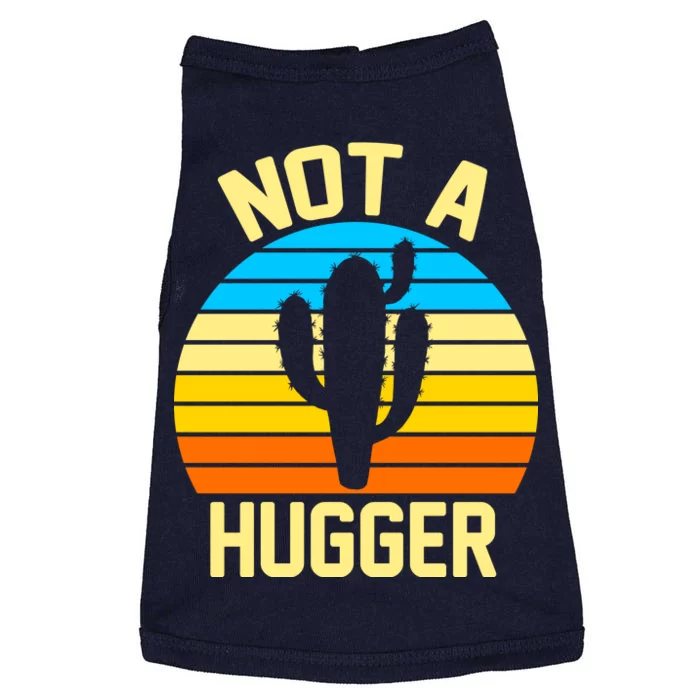 Retro Not A Hugger Funny Doggie Tank