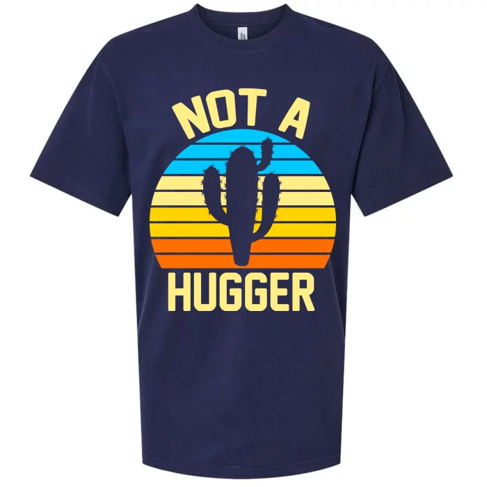 Retro Not A Hugger Funny Sueded Cloud Jersey T-Shirt