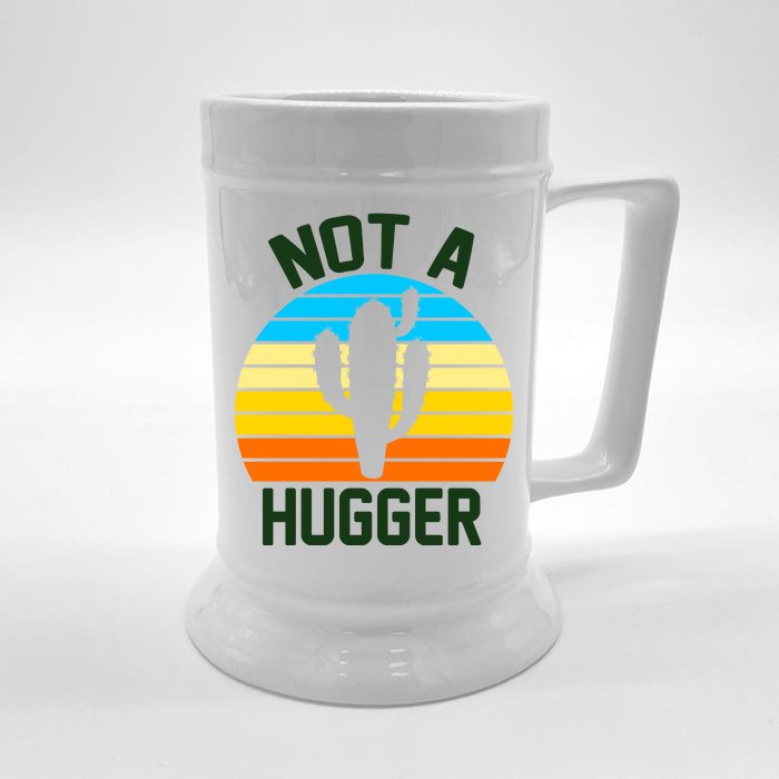 Retro Not A Hugger Funny Front & Back Beer Stein