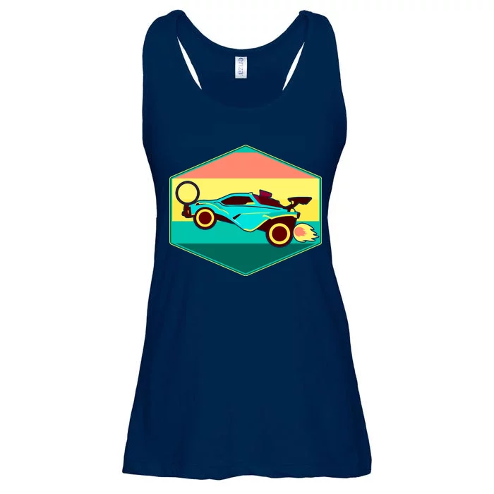 Retro Octane Rocket Soccer Vintage Ladies Essential Flowy Tank