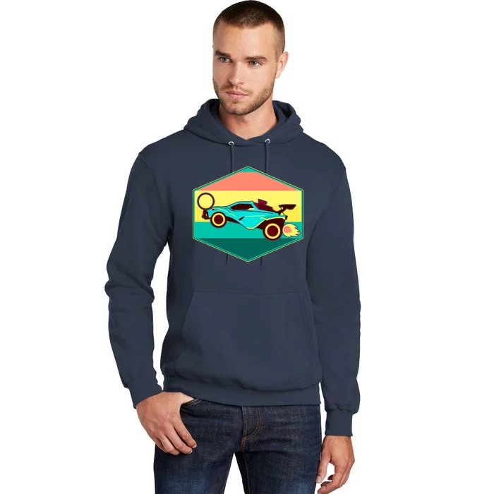 Retro Octane Rocket Soccer Vintage Tall Hoodie