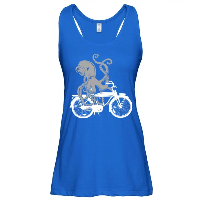 Retro Octopus Bike Ladies Essential Flowy Tank