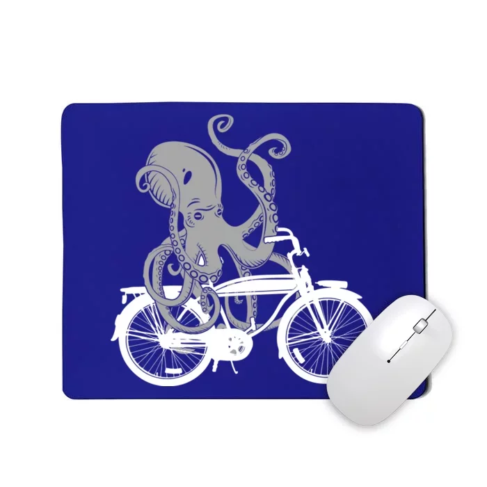 Retro Octopus Bike Mousepad