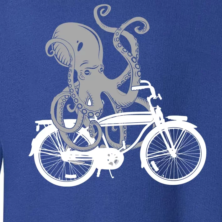 Retro Octopus Bike Toddler Sweatshirt