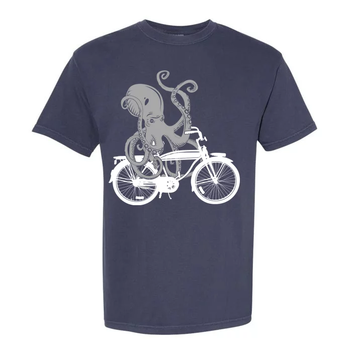 Retro Octopus Bike Garment-Dyed Heavyweight T-Shirt