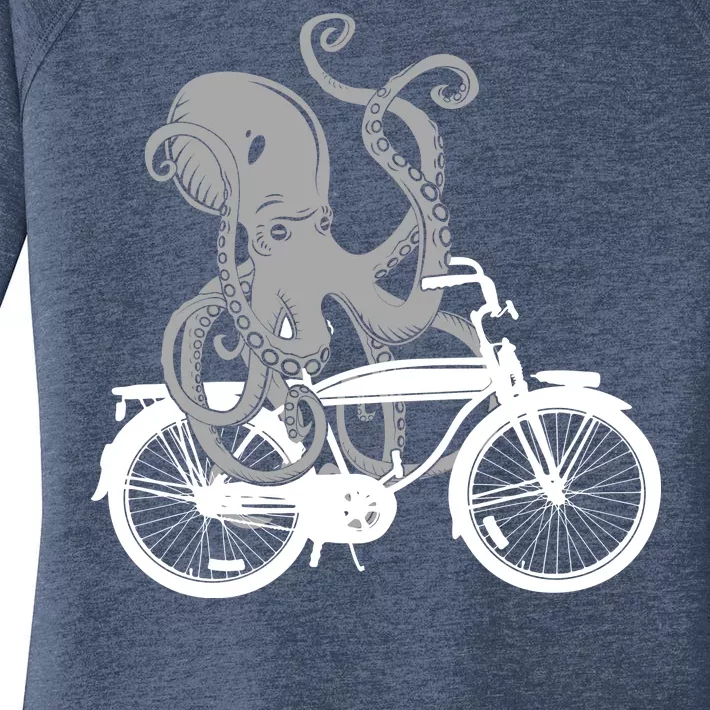 Retro Octopus Bike Women's Perfect Tri Tunic Long Sleeve Shirt