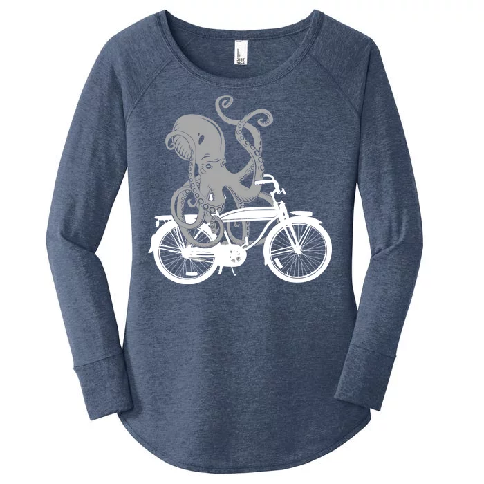 Retro Octopus Bike Women's Perfect Tri Tunic Long Sleeve Shirt