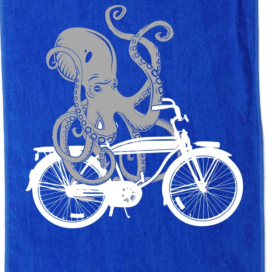 Retro Octopus Bike Platinum Collection Golf Towel