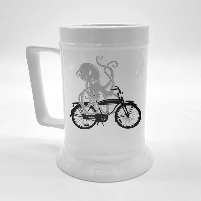 Retro Octopus Bike Front & Back Beer Stein