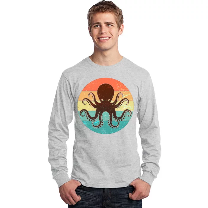 Retro Octopus Kraken Tall Long Sleeve T-Shirt