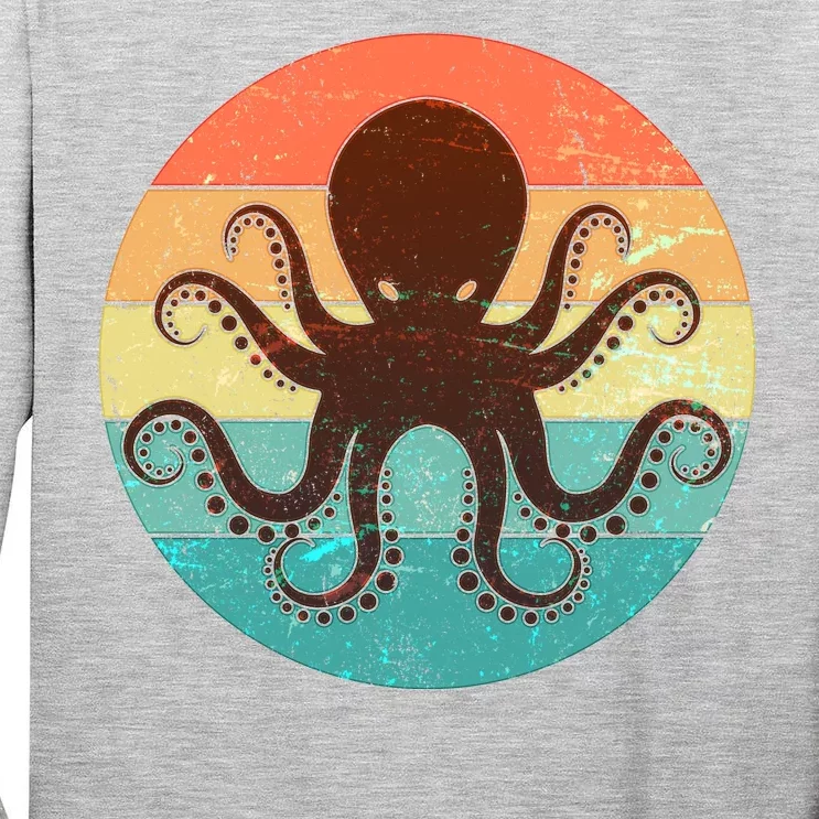 Retro Octopus Kraken Tall Long Sleeve T-Shirt